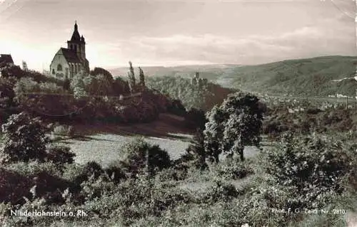 AK / Ansichtskarte  Niederlahnstein_Lahnstein Panorama Allerheiligenkapelle mit Burg Lahneck