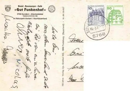 AK / Ansichtskarte  Altenhellefeld Gut Funkenhof Gastraeume Hallenbad