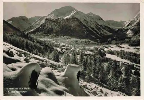 AK / Ansichtskarte  Pontresina_GR mit Palm und Roseggruppe