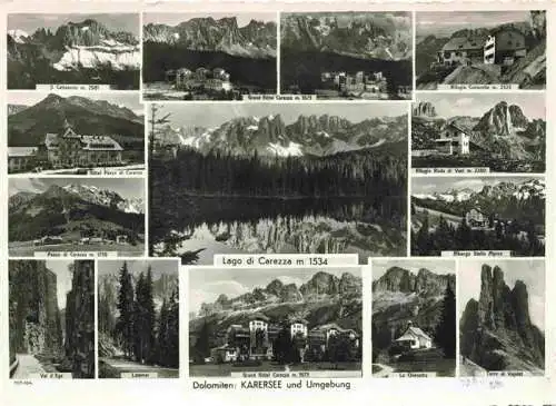 AK / Ansichtskarte  Karersee_Lago_di_Carezza_IT Dolomiten und Umgebung Orts und Teilansichten