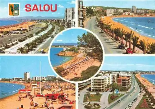 AK / Ansichtskarte  Salou_Tarragona_Costa_Dorada_ES Strandpartie