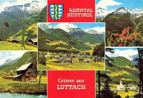 AK / Ansichtskarte  Luttach_Ahrntal_Lutago_Suedtirol_IT Skilift Panorama Muehle Kirche