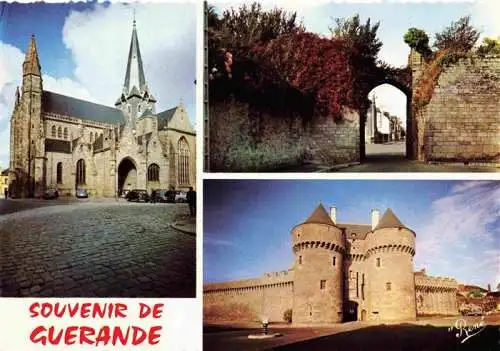 AK / Ansichtskarte  Guerande_44_Loire-Atlantique La Collegiale St Aubin Porte Vannetaise Porte St Michel