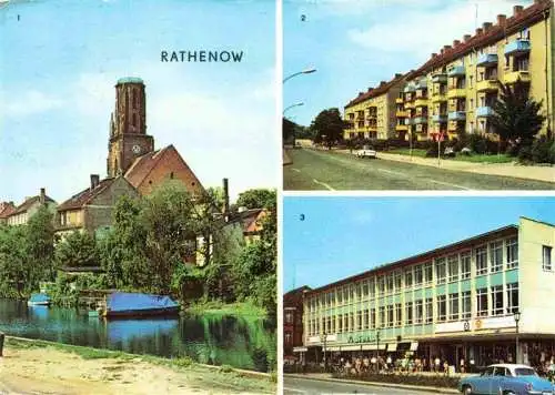 AK / Ansichtskarte 73985102 Rathenow Havel am Schleusenweg Leninallee Kaufhaus Magnet