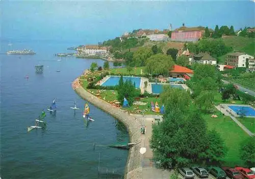 AK / Ansichtskarte  MEERSBURG_Bodensee Bodenseeufer Freibad