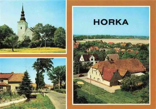 AK / Ansichtskarte 73985142 Horka_Oberlausitz Kirche Ortsansichten