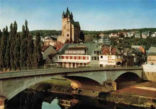 AK / Ansichtskarte  Diez_Lahn Blick ueber die Lahnbruecke auf das Grafenschloss