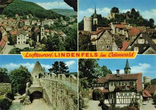 AK / Ansichtskarte  Lindenfels_Odenwald Teilansichten Luftkurort Die Perle des Odenwaldes