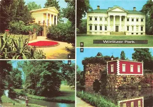 AK / Ansichtskarte  Woerlitz Woerlitzer Park Floratempel Goldene Urne Schlossmuseum Der Stein