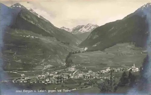 AK / Ansichtskarte  Berguen_Bravuogn_Albula_GR und Latsch gegen Val Tuors