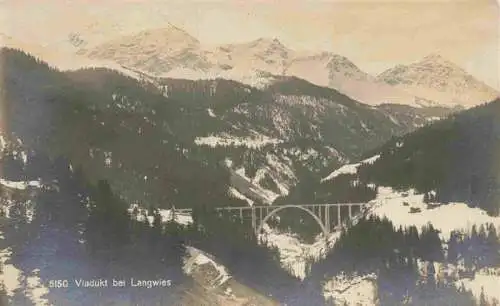 AK / Ansichtskarte  Langwies_GR Viadukt Panorama