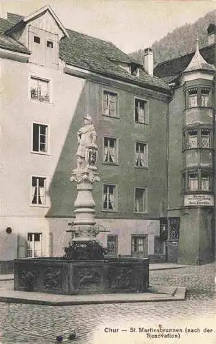 AK / Ansichtskarte  CHUR_Coire_GR St Martinsbrunnen