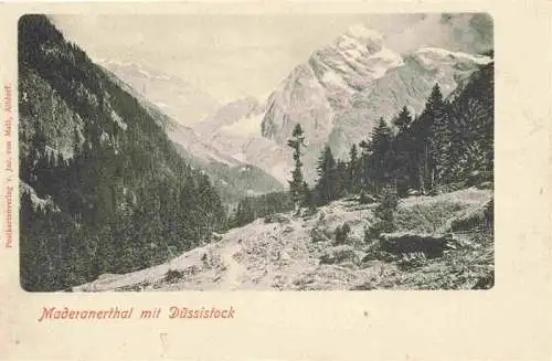 AK / Ansichtskarte  Maderanertal_Maderanerthal_Silenen_UR mit Duessistock