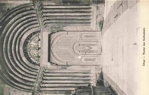 AK / Ansichtskarte  CHUR_Coire_GR Portal der Kathedrale