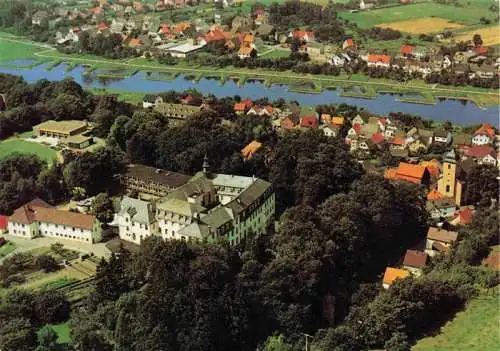 AK / Ansichtskarte  Beverungen Abtei vom Hl Kreuz Herstelle Fliegeraufnahme