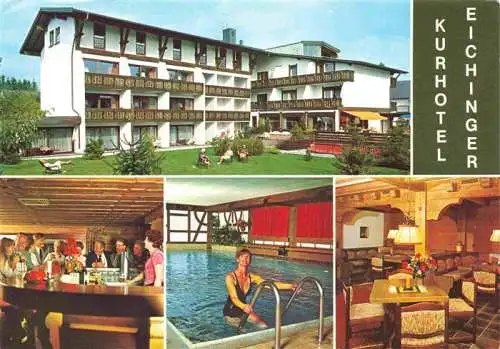 AK / Ansichtskarte  BAD_WoeRISHOFEN Kurhotel Eichinger Bar Hallenbad Gastraum