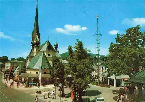 AK / Ansichtskarte 73985380 Prien_Chiemsee Marktplatz Kirche
