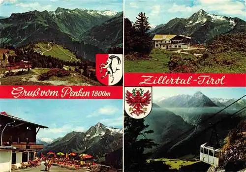 AK / Ansichtskarte 73985393 Mayrhofen_Zillertal_Tirol_AT Penkenbahn Gasthof Gschoesswand Alpenpanorama Zillertaler Alpen