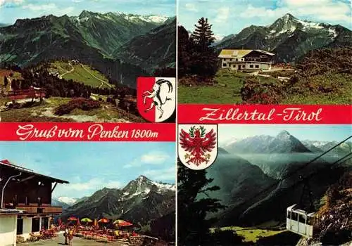 AK / Ansichtskarte  Mayrhofen_Zillertal_Tirol_AT Penkenbahn Gasthof Gschoesswand Alpenpanorama Zillertaler Alpen