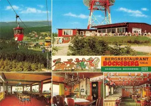 AK / Ansichtskarte 73985423 Hahnenklee-Bockswiese_Harz Bergrestaurant Bocksberg Bergbahn