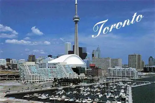 AK / Ansichtskarte 73985427 TORONTO_Canada Harbour Dome Stadium and C.N. Tower