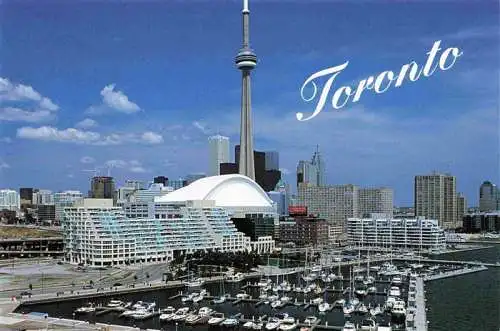 AK / Ansichtskarte  TORONTO_Canada Harbour Dome Stadium and C.N. Tower