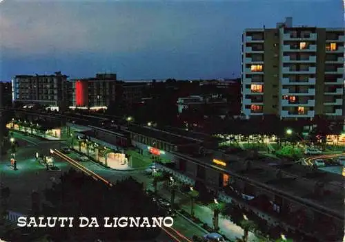 AK / Ansichtskarte  LIGNANO__Pineta_Veneto_IT Il centro di notte