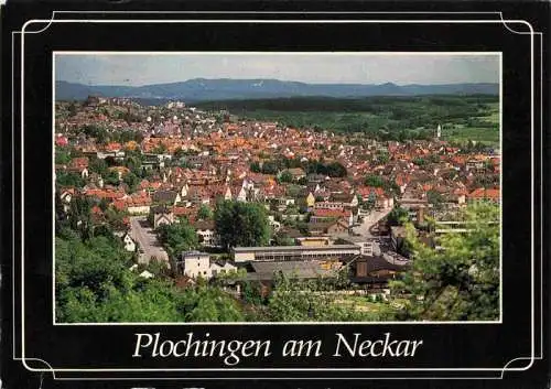 AK / Ansichtskarte 73985455 Plochingen_Neckar Panorama mit Blick auf die Schwaebische Alb