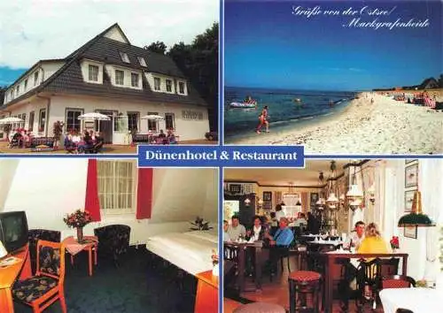 AK / Ansichtskarte 73985460 Markgrafenheide_Rostock Duenenhotel und Restaurant Ostseestrand