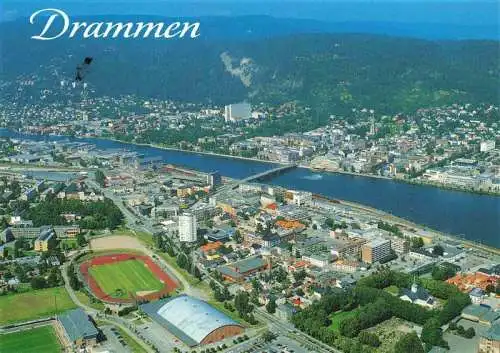 AK / Ansichtskarte 73985471 Drammen_Norge Fliegeraufnahme