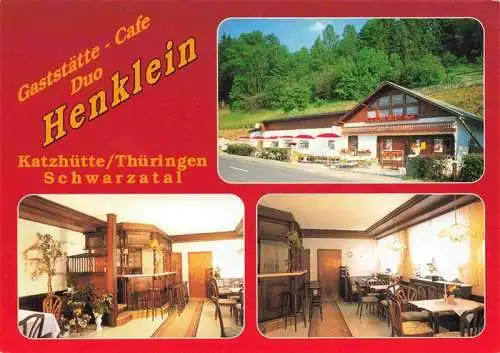 AK / Ansichtskarte 73985473 Katzhuette_Thueringen Gaststaette Café Duo Henklein