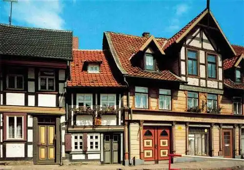 AK / Ansichtskarte  Wernigerode_Harz Haeuser an der Kochstrasse Kleinstes Haus der Stadt