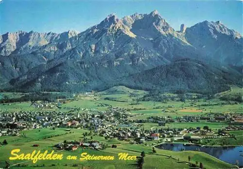 AK / Ansichtskarte 73985528 Saalfelden_Steinernes_Meer_AT Fliegeraufnahme mit Ritzensee