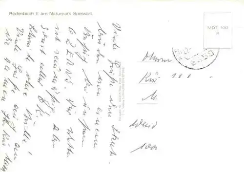 AK / Ansichtskarte  Rodenbach_Buedingen Fliegeraufnahmen Ortspartien
