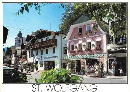 AK / Ansichtskarte  St_Wolfgang_Salzkammergut Alte Buergerhaeuser Ortspartie