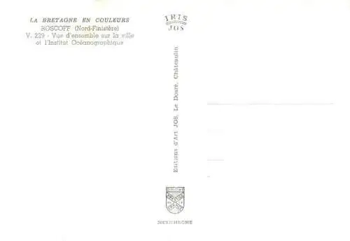 AK / Ansichtskarte  Roscoff_29_Finistere Vue aerienne d'ensemble sur la ville et l'Institut Océanographique