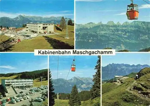 AK / Ansichtskarte  Flumserberg_SG Bergrestaurant Maschgachamm Kabinenbahn Fliegeraufnahme