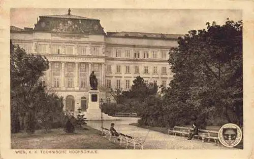 AK / Ansichtskarte  Wien_AT Technische Hochschule Denkmal