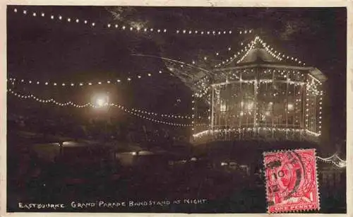 AK / Ansichtskarte  EASTBOURNE__Sussex_UK Grand Parade Band Stand at night