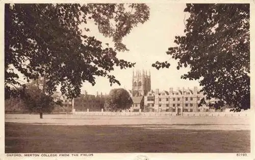 AK / Ansichtskarte  Oxford__Oxfordshire_UK Merton College from the fields