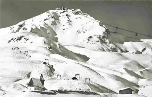 AK / Ansichtskarte  Inner-Arosa_GR Panorama Skigebiet mit Kirchli und Weisshorn
