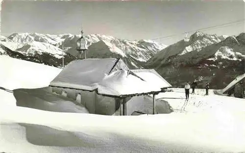 AK / Ansichtskarte  Schoenbueel_Lungern_OW Alp Breitenfeld Winterpanorama Alpen