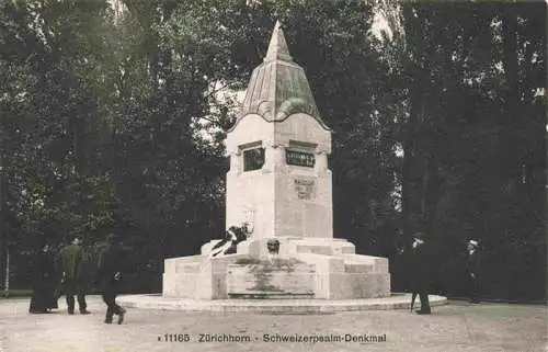 AK / Ansichtskarte  Zuerichhorn_ZH Schweizerpsalm-Denkmal