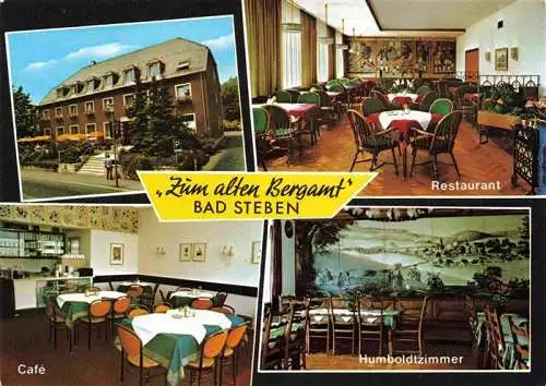 AK / Ansichtskarte 73985688 BAD_STEBEN Hotel Restaurant Zum alten Bergamt Café Humboldtzimmer