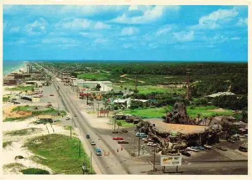 AK / Ansichtskarte  Panama_City_Beach_Florida_USA Aerial view of the beach looking west from the tower Alvins Magic Mountain Mall