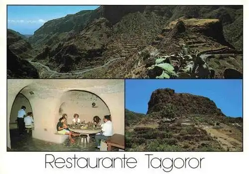 AK / Ansichtskarte 73985691 Barranco_de_Guayadeque Restaurant Tagoro Landschaftspanorama