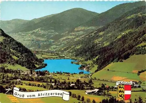 AK / Ansichtskarte  Afritzersee_Afritz_am_See_Kaernten_AT Panorama Badesee mit Campingplatz