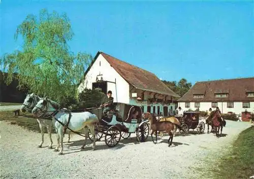 AK / Ansichtskarte  Eigeltingen_BW Hotel Restaurant Café Zur Lochmuehle Pferdekutsche