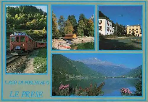 AK / Ansichtskarte  Le_Prese_GR Lago di Poschiavo Eisenbahn