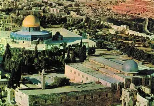 AK / Ansichtskarte  Jerusalem__Yerushalayim_Israel Temple area from the air